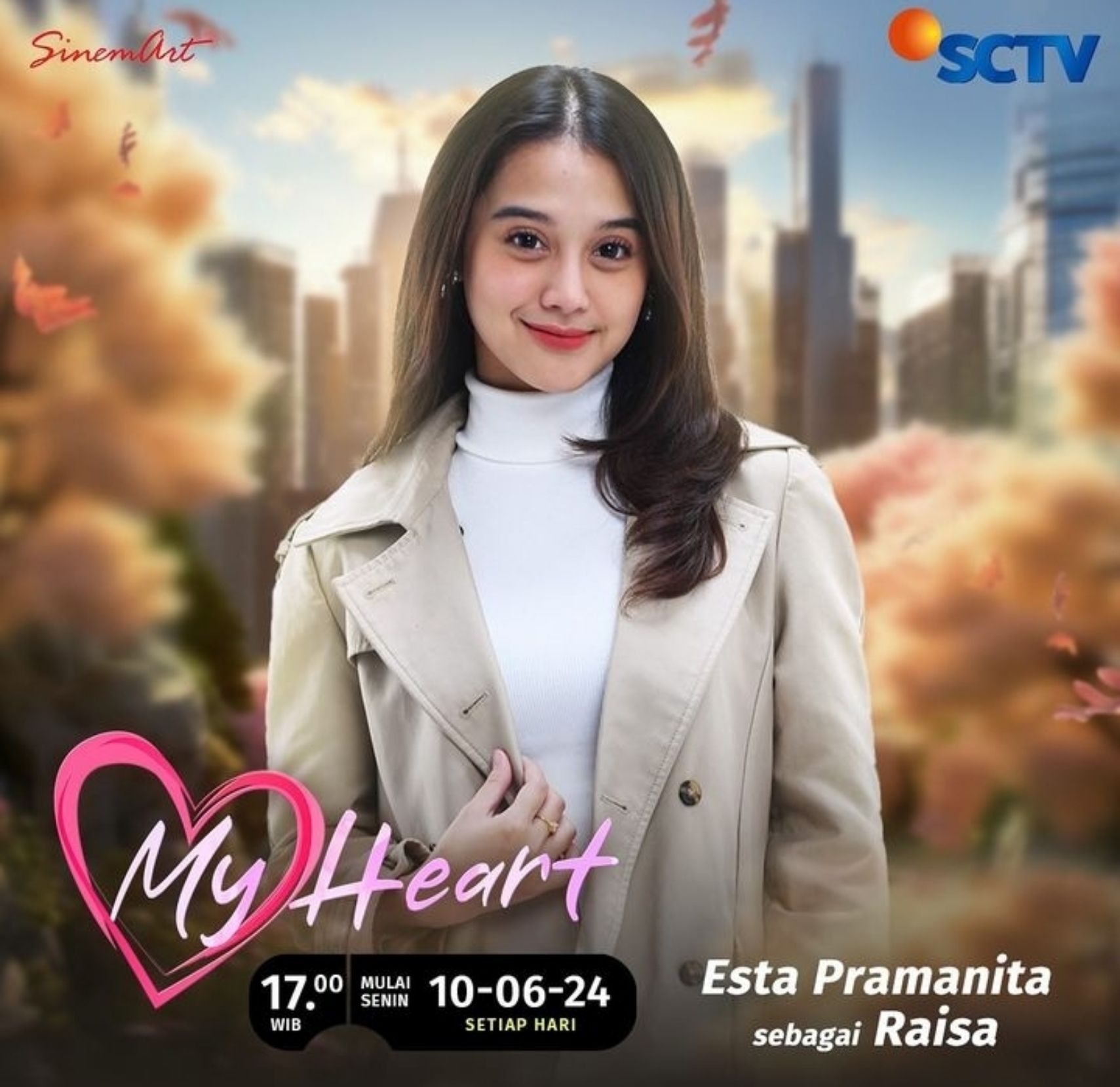 Esta Pramanita sebagai Raisa di Sinetron My Heart SCTV 
