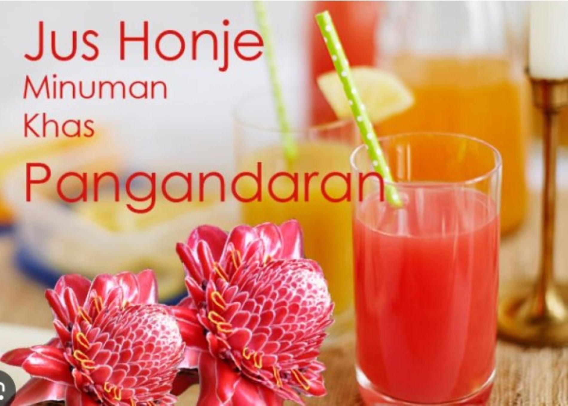 Jus honje atau kecombrang  bisa jadi pilihan segar untuk sarapan sehat di Pangandaran/