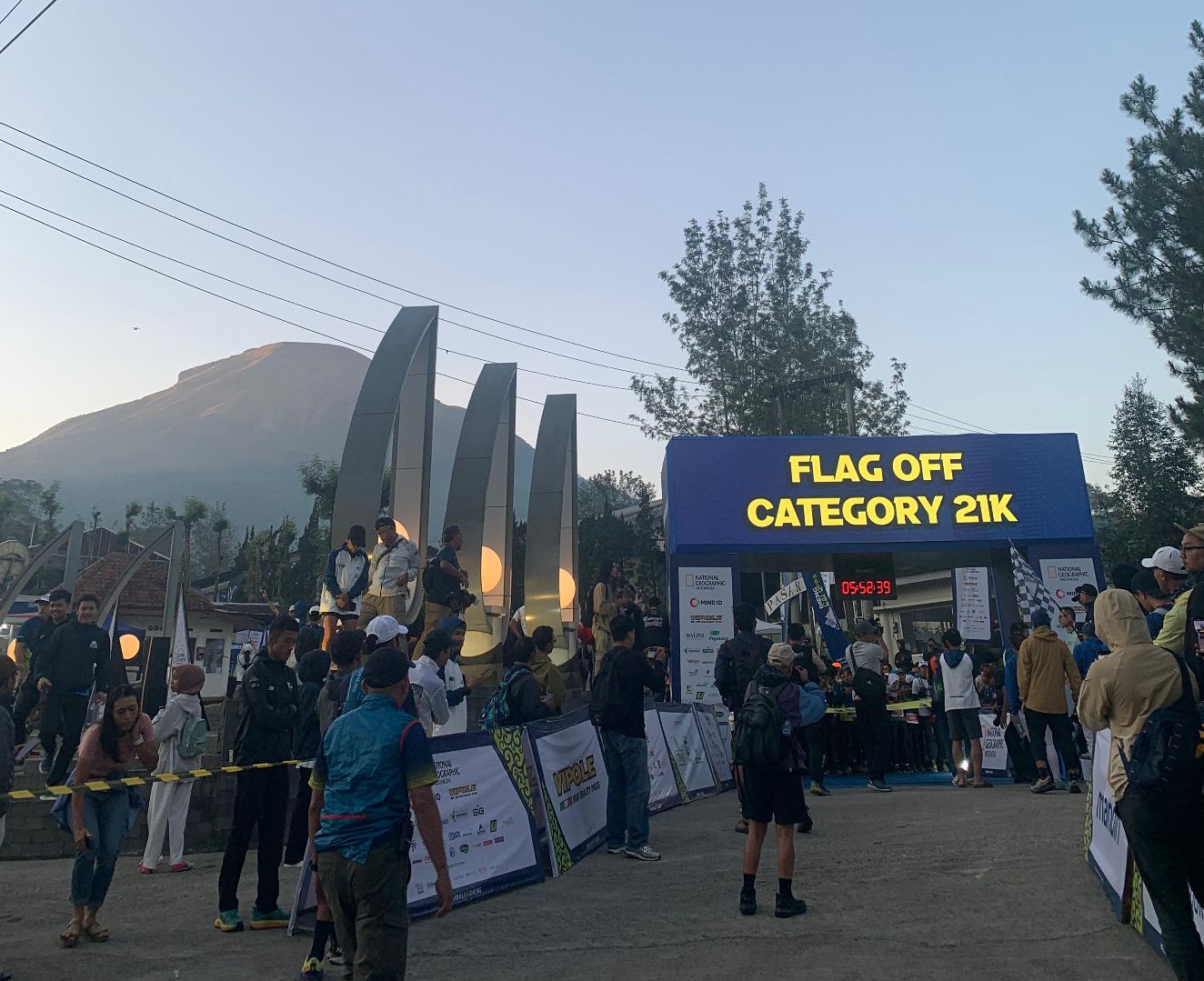 Garis Start dan Finish Dieng Caldera Race (DCR) 2024