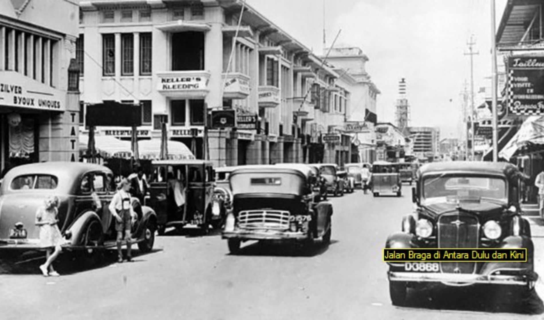 Jalan Braga  diperkirakan pada tahun 1935