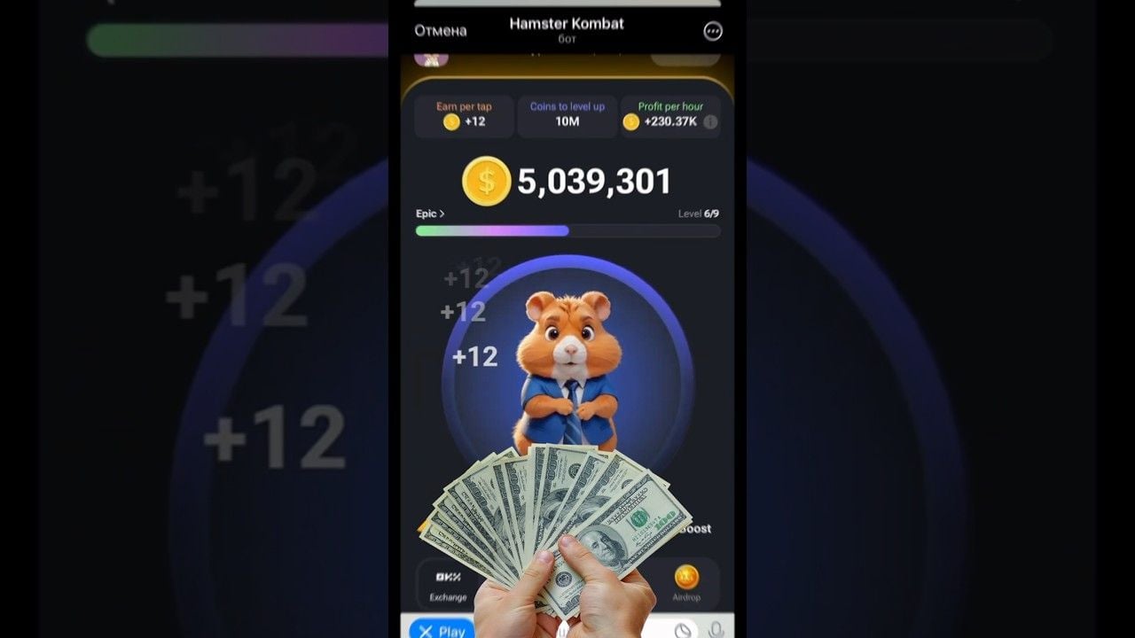 Trik cara mendapatkan uang dan 25.000 koin dari Hamster Kombat