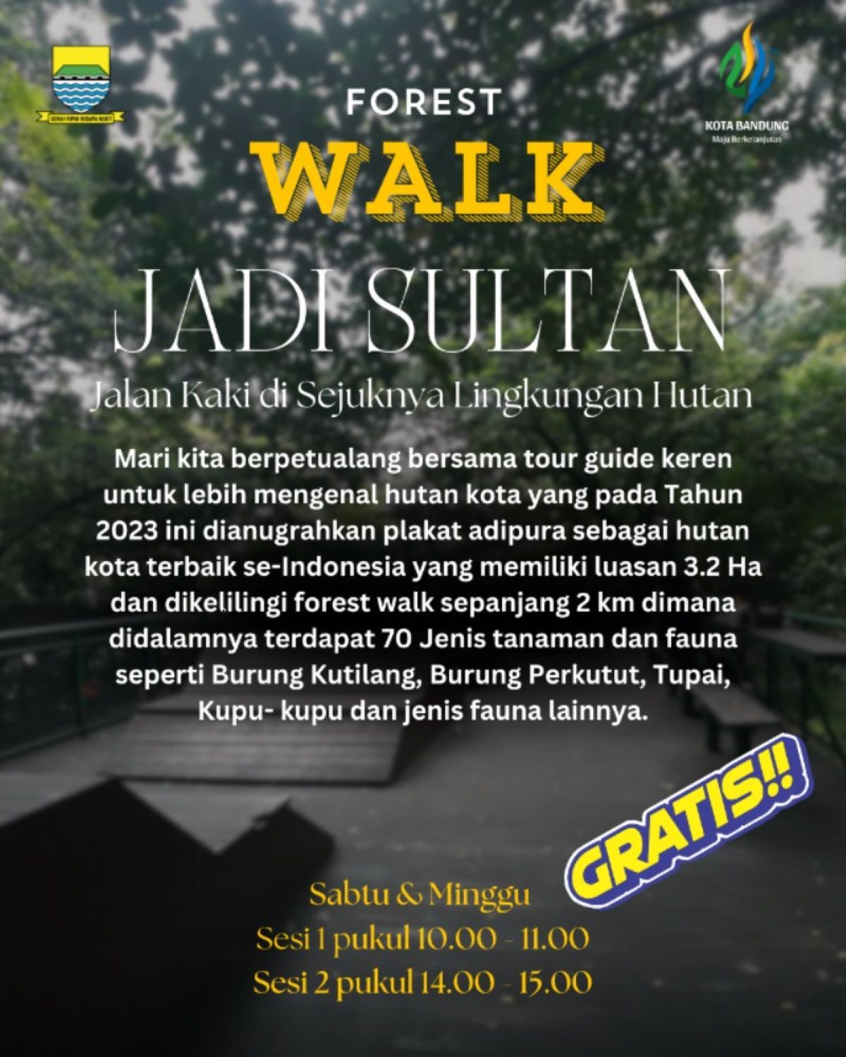 Walk Jadi Sultan di Babakan SIliwangi Kota Bandung