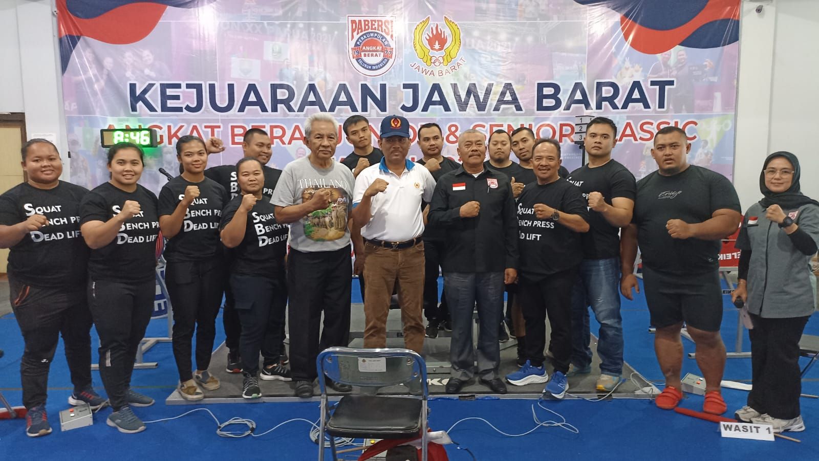 Tim Pelatda Angkat Berat Jawa Barat yang Dipersiapkan Menghadapi PON XXI Aceh-Sumut 2024.