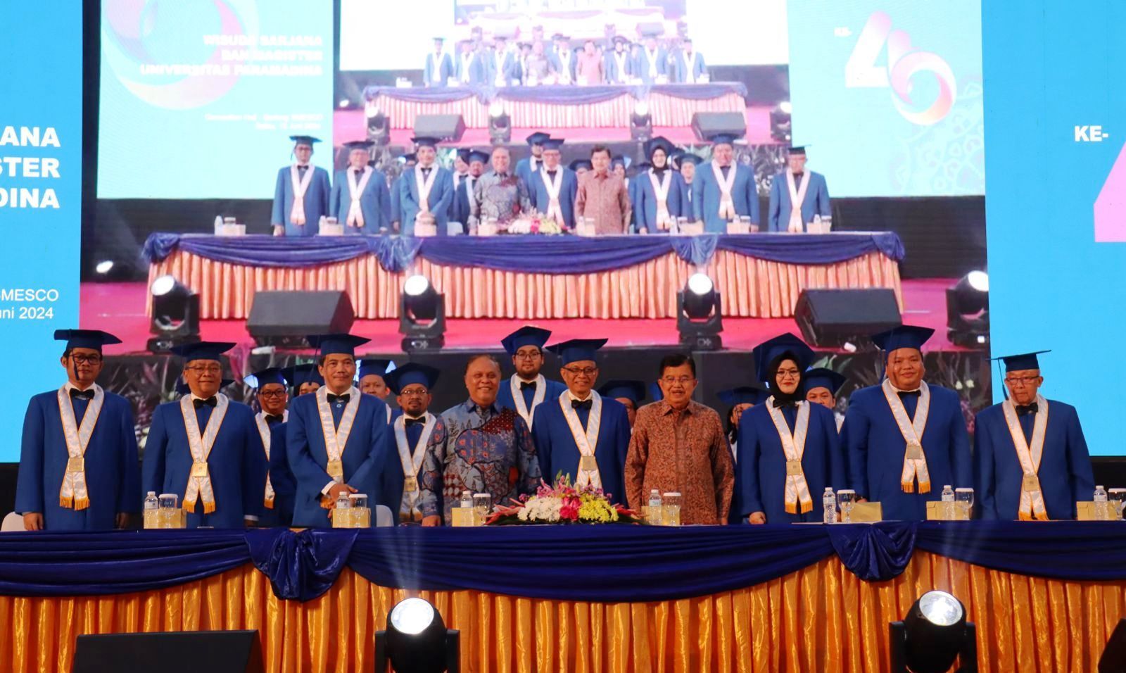 Acara Wisuda Universitas Paramadina ke-40 yang berlangsung di Convention Hall - Gedung SMESCO Jakarta, Sabtu (15/6/2024). Sumber: Universitas Paramadina