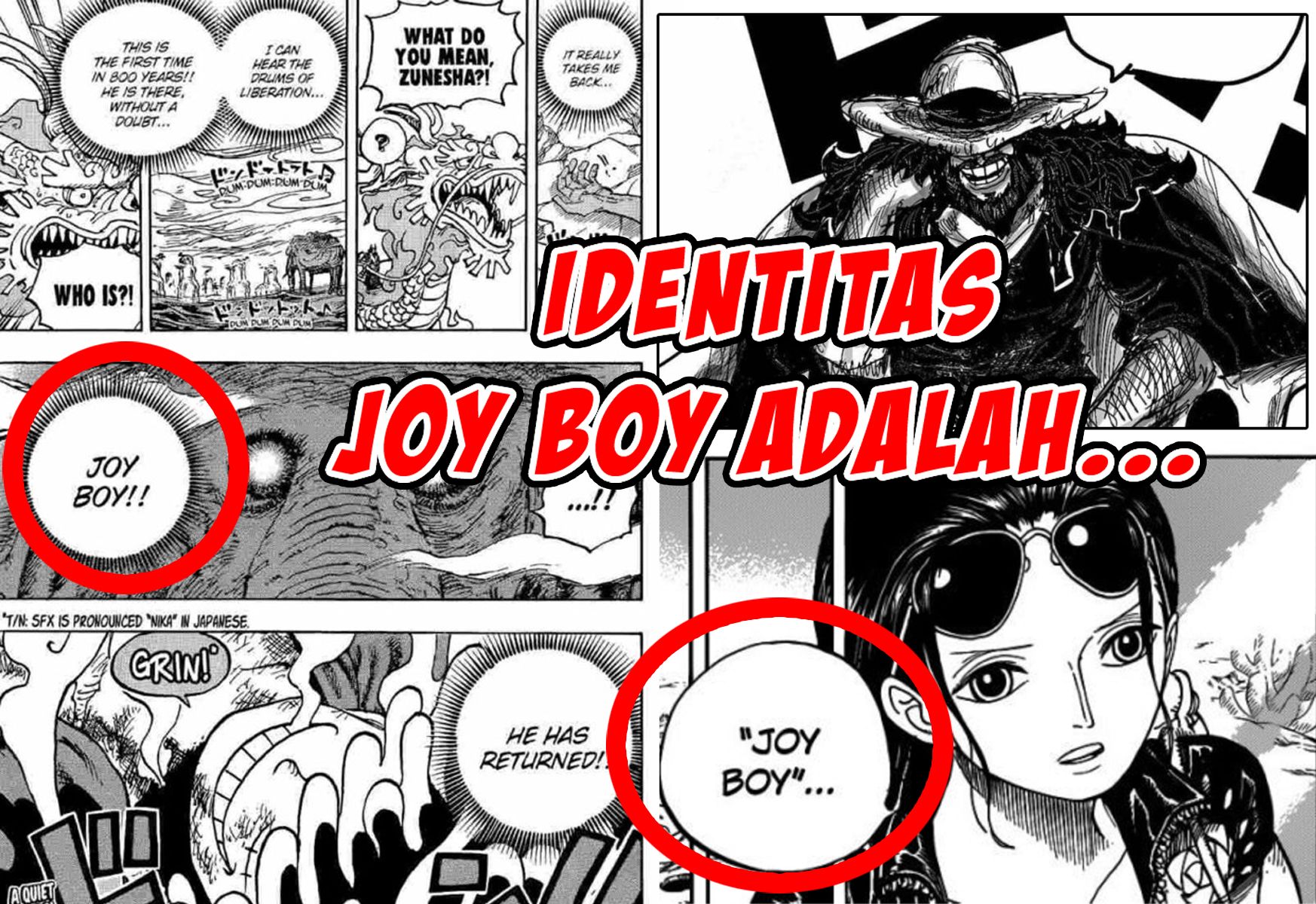 Berikut analisis tim Teras Gorontalo terkait identitas asli Joy Boy dalam manga One Piece karya Eiichiro Oda.