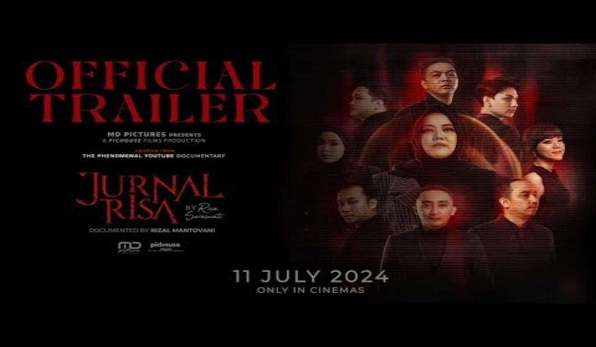 Poster film jurnal risa film horor terbaru jadi film bioskop terbaru bulan juli 2024 yang diangkat dari kisah nyata 