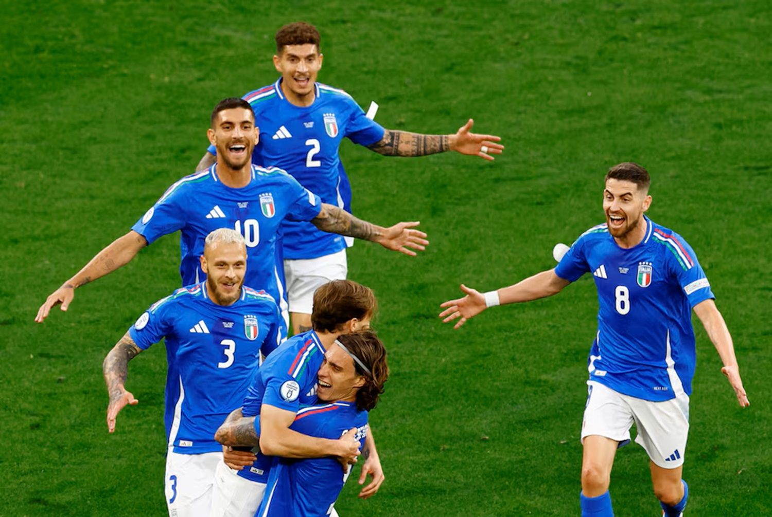 Para pemain timnas Italia. 