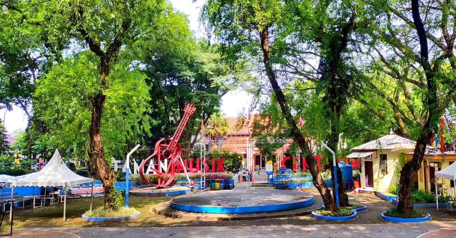 Taman Musik tempat isi liburan gratis di Bandung 