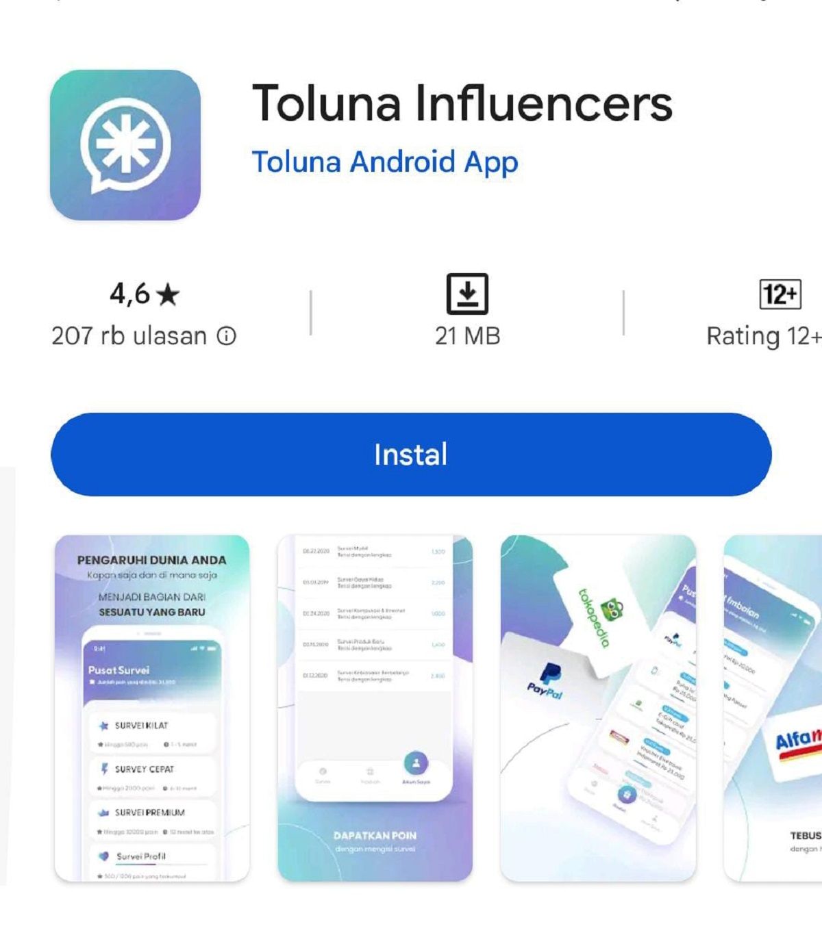 Toluna Influencers / Google Play Store