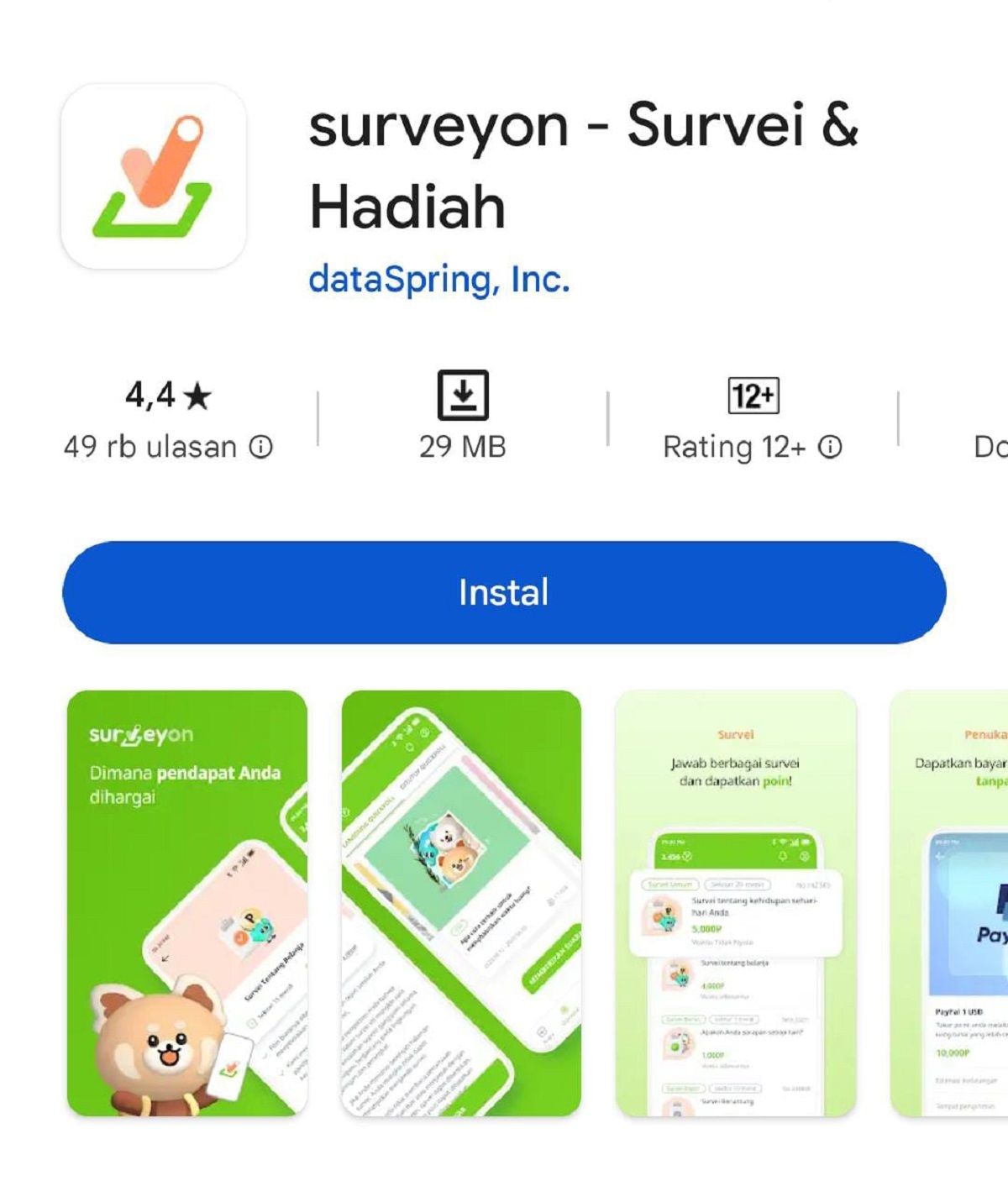 Surveyon/ Google Play Store