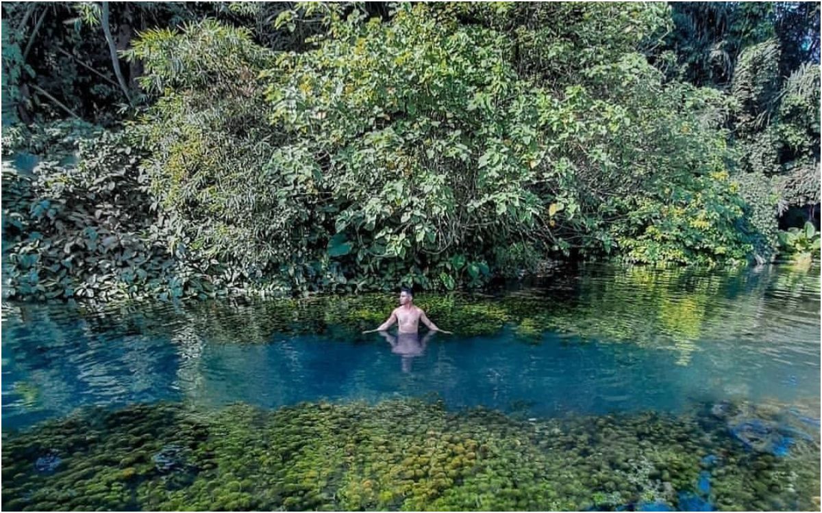 pemandangan bawah air yang menakjubkan di Mata Air Sumber Sirah, Malang