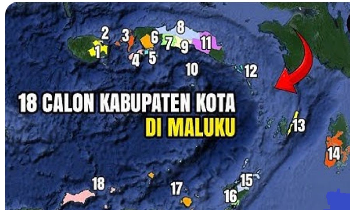 Daftar 18 Calon Daerah Otonomi Baru di Provinsi Maluku, Lengkap dengan ...