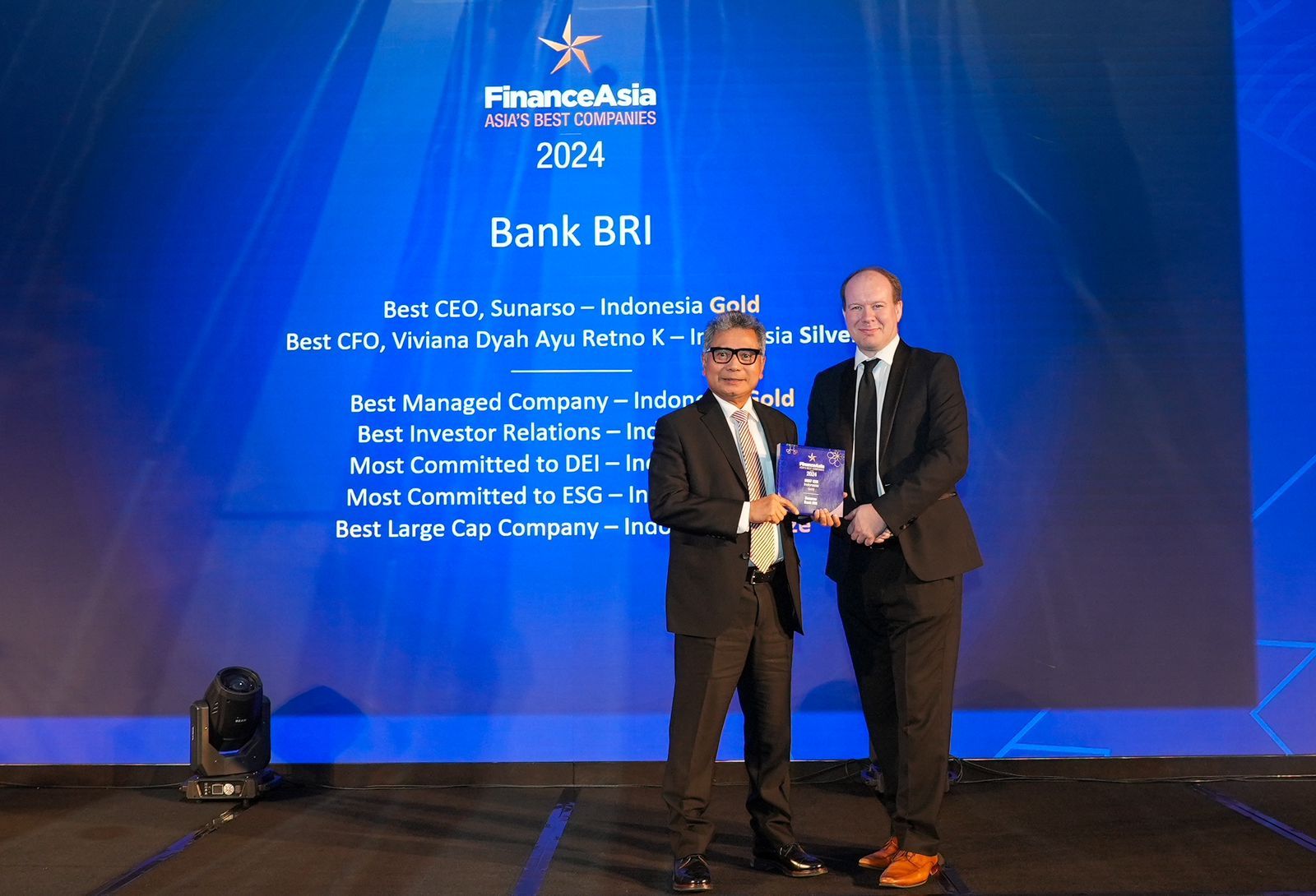 Dirut BRI Dinobatkan Sebagai The Best CEO, BRI Borong 11 Penghargaan Internasional Dari Finance Asia