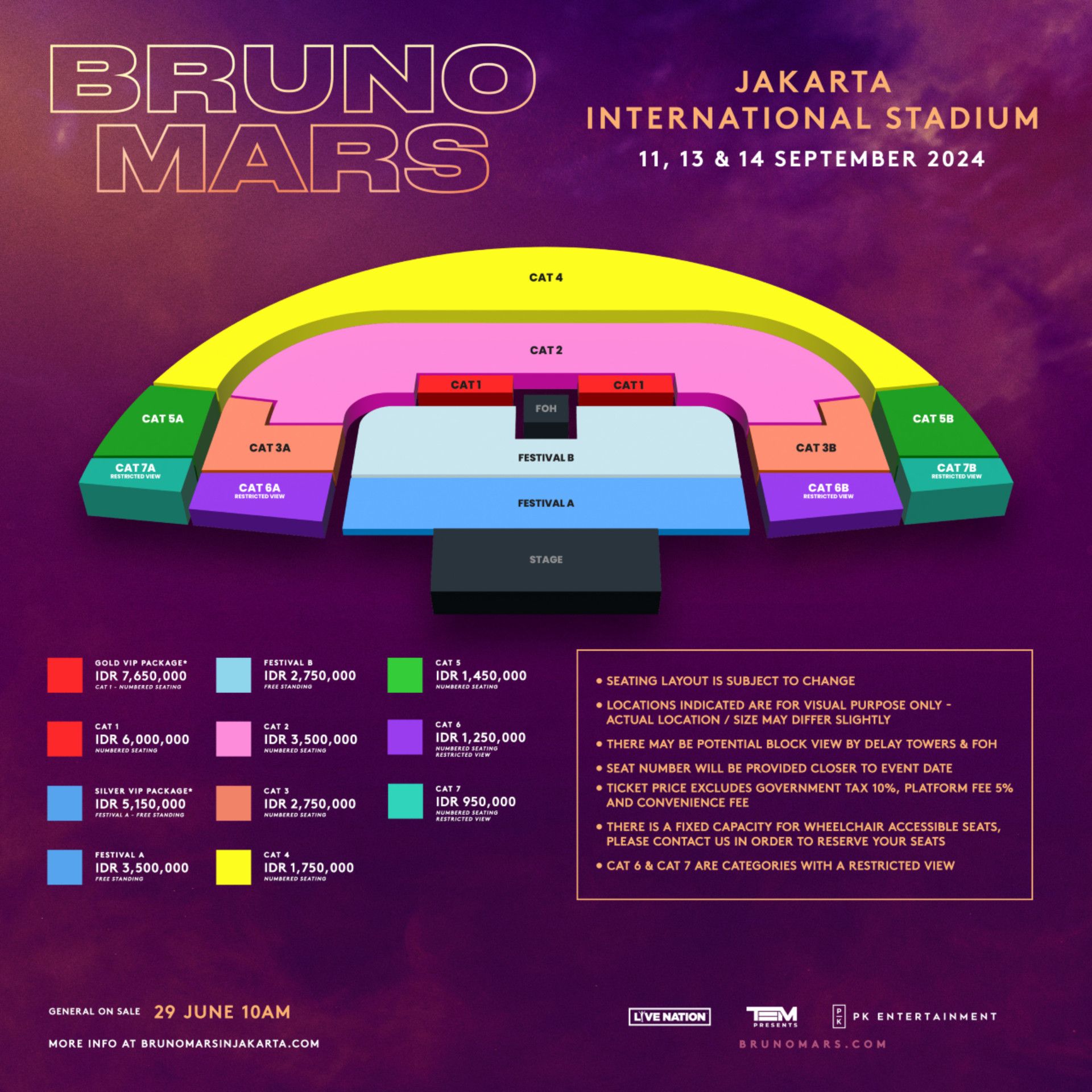 Bruno Mars Live in Jakarta 2024