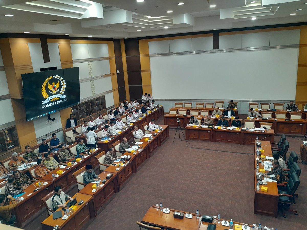 Suasana rapat Menkominfo dengan Komisi I DPR, 27 Juni 2024.