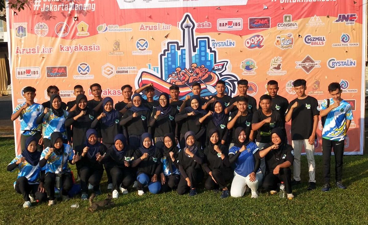 Tim arung jeram Jawa Barat yang keluar sebagai juara umum Kejurnas Arung Jeram 2024./IST