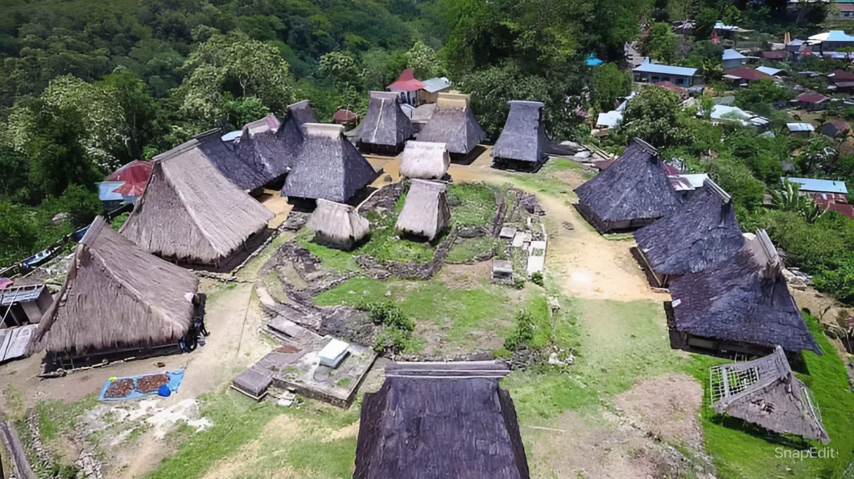 Desa Adat Wologai. Foto