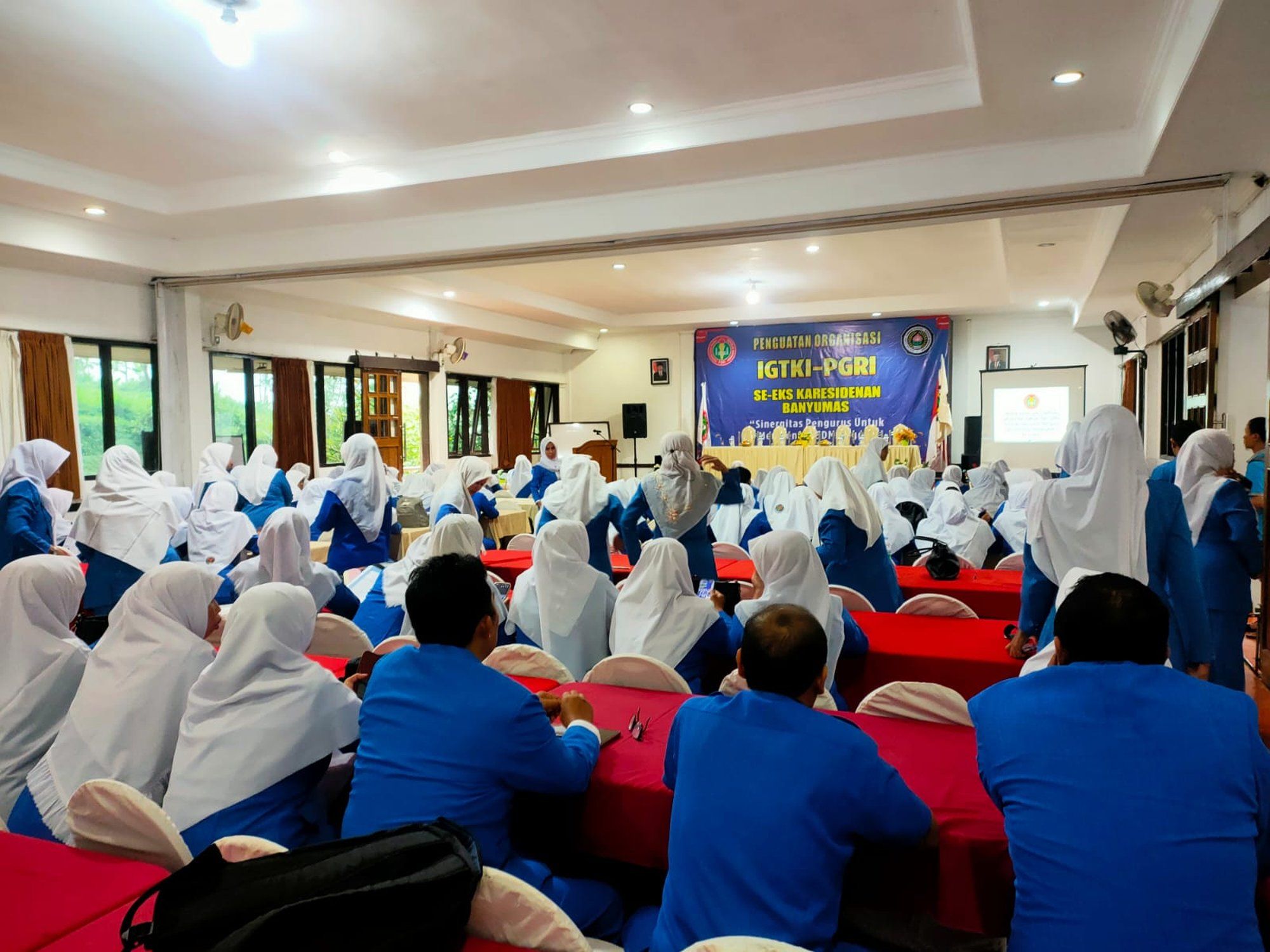 Penguatan Organisasi IGTKI-PGRI Se Eks Karesidenan Banyumas di Moro Seneng Hotel Baturraden, Banyumas Jawa Tengah, Sabtu (29/6/2024)