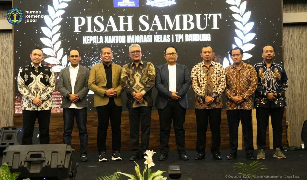 Kegiatan pisah sambut kepala Imigrasi Bandung yang di hadiri PJ walikota bandung bersama forkopimda 