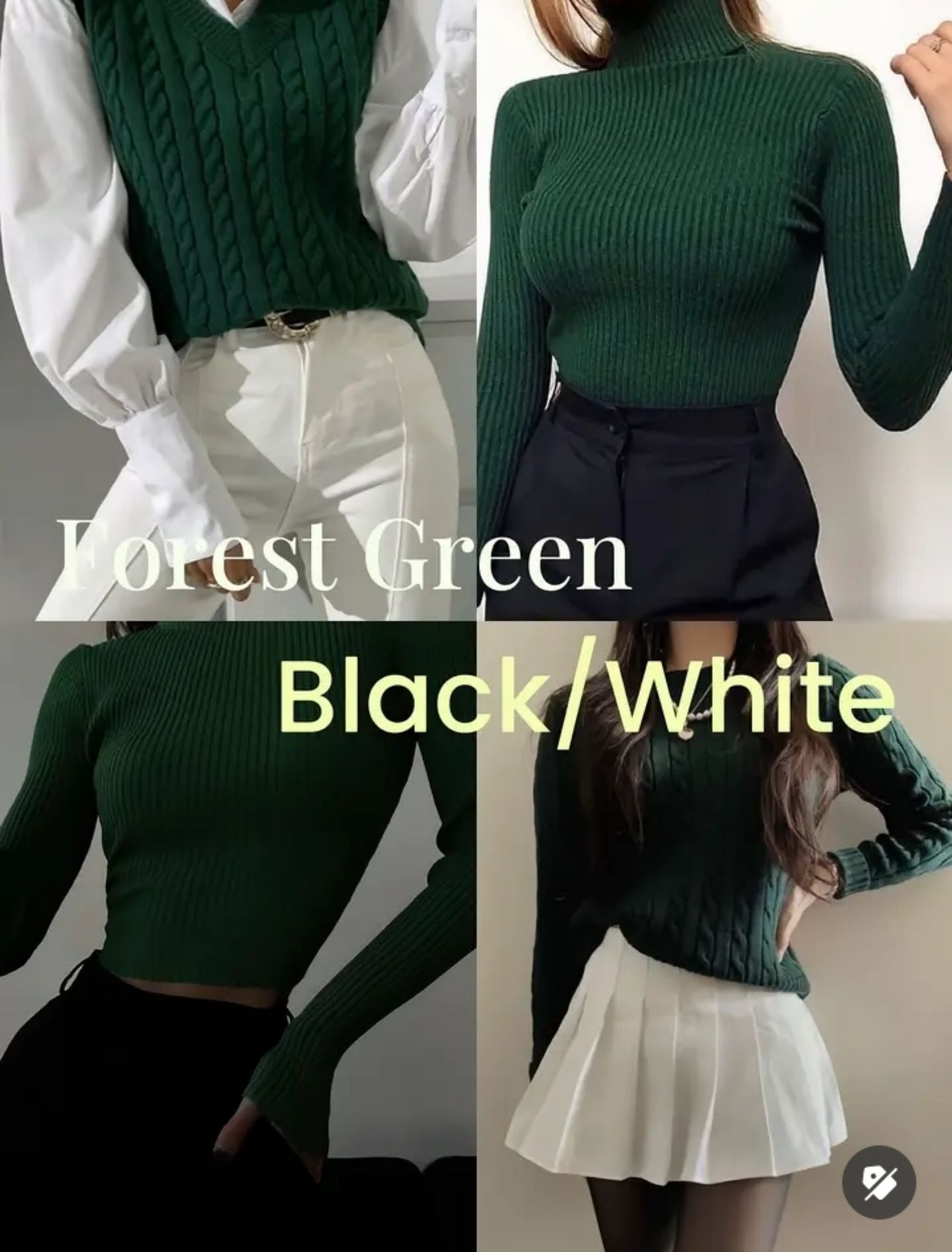 Forest green vs black or white membuat kamu seperti old money 