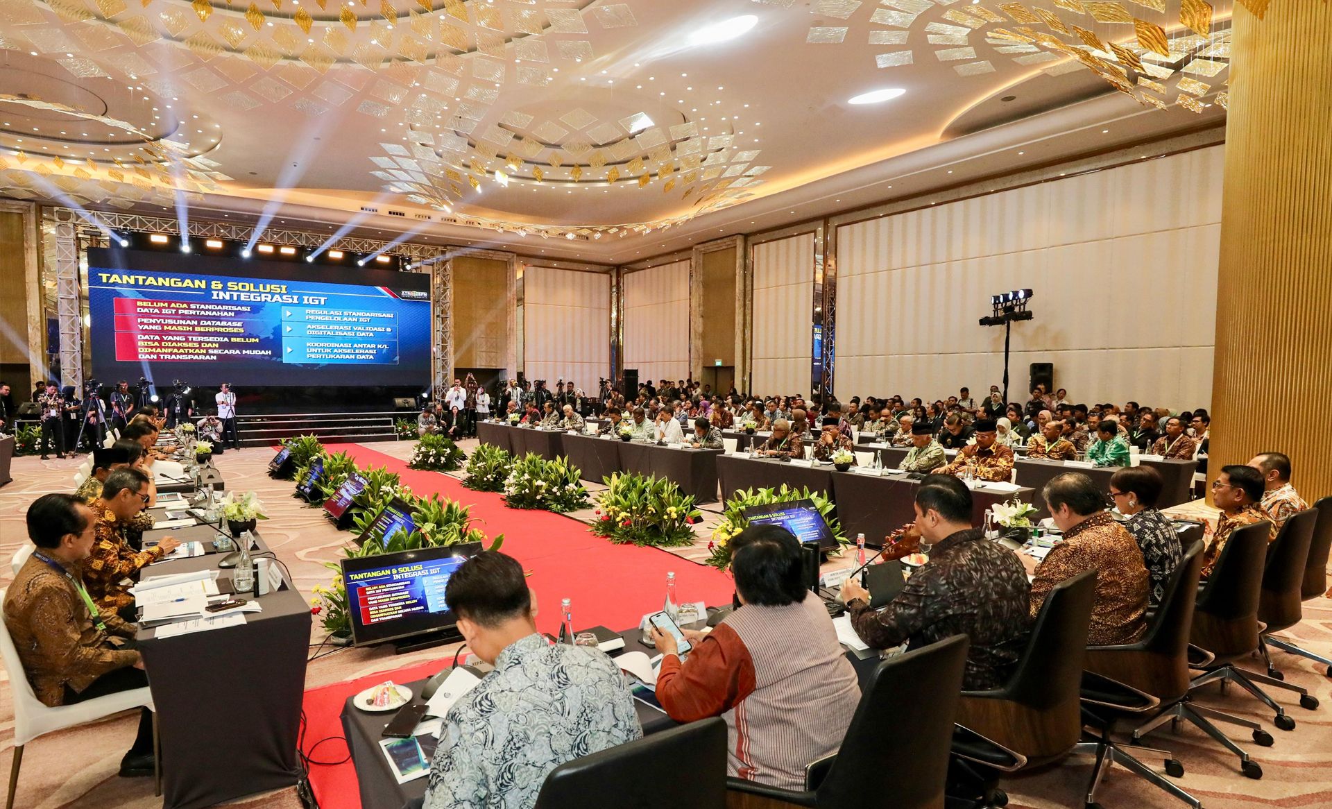 One Map Policy Summit 2024 yang dilaksanakan di St. Regis Hotel, Jakarta Kamis 11 Juli 2024