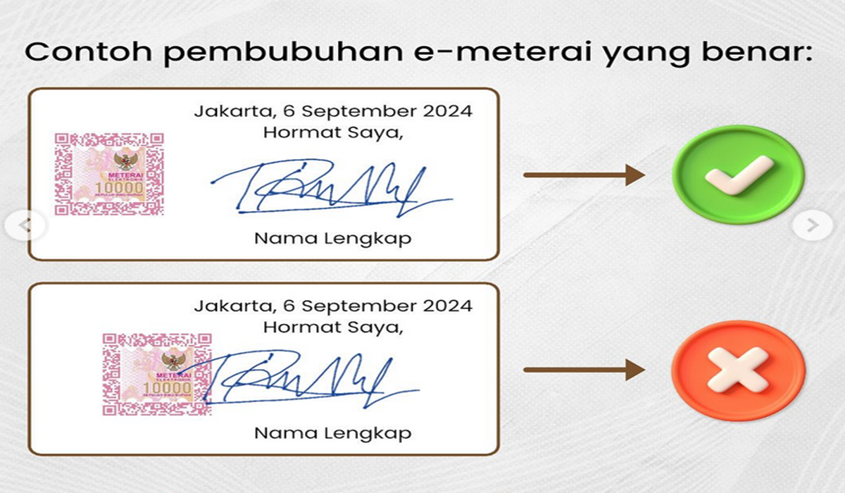 Cara Pembelian Dan Penggunaan E Materai Pendaftaran Cpns 2024 Pastikan