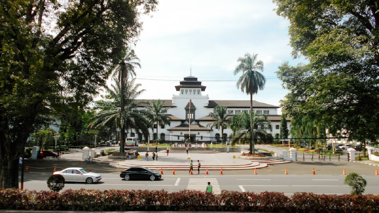 Potret Gedung Sate, salah satu ikon Kota Bandung, Jawa Barat