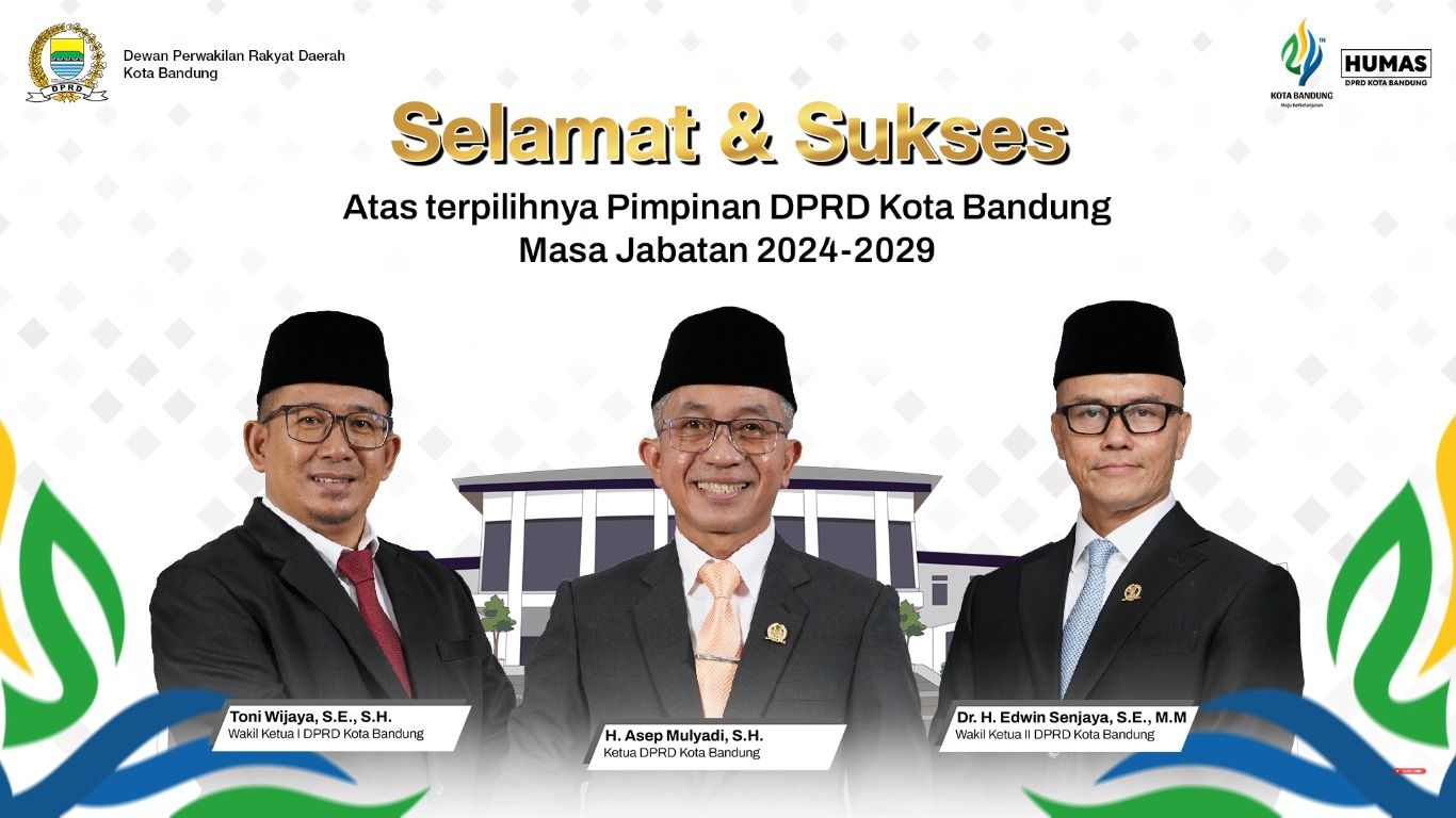 Pimpinan DPRD Kota Bandung masa Jabatan 2024-2029.