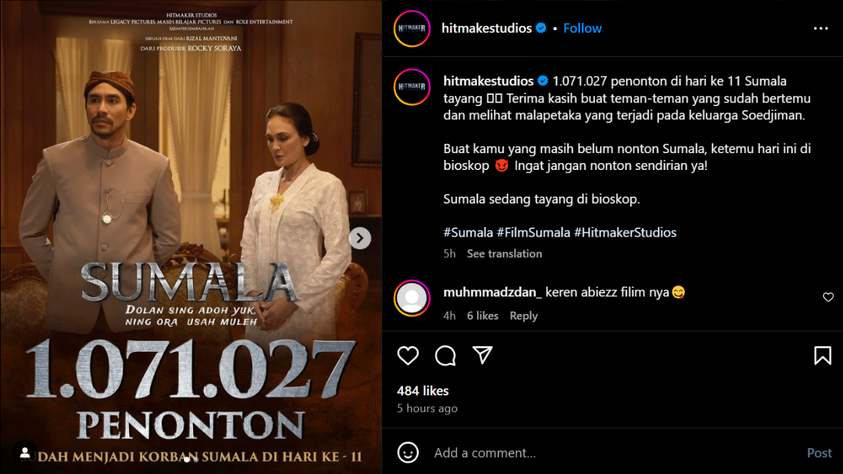 Tempati Peringkat 12 Box Office Indonesia 2024, Segini Jumlah Penonton