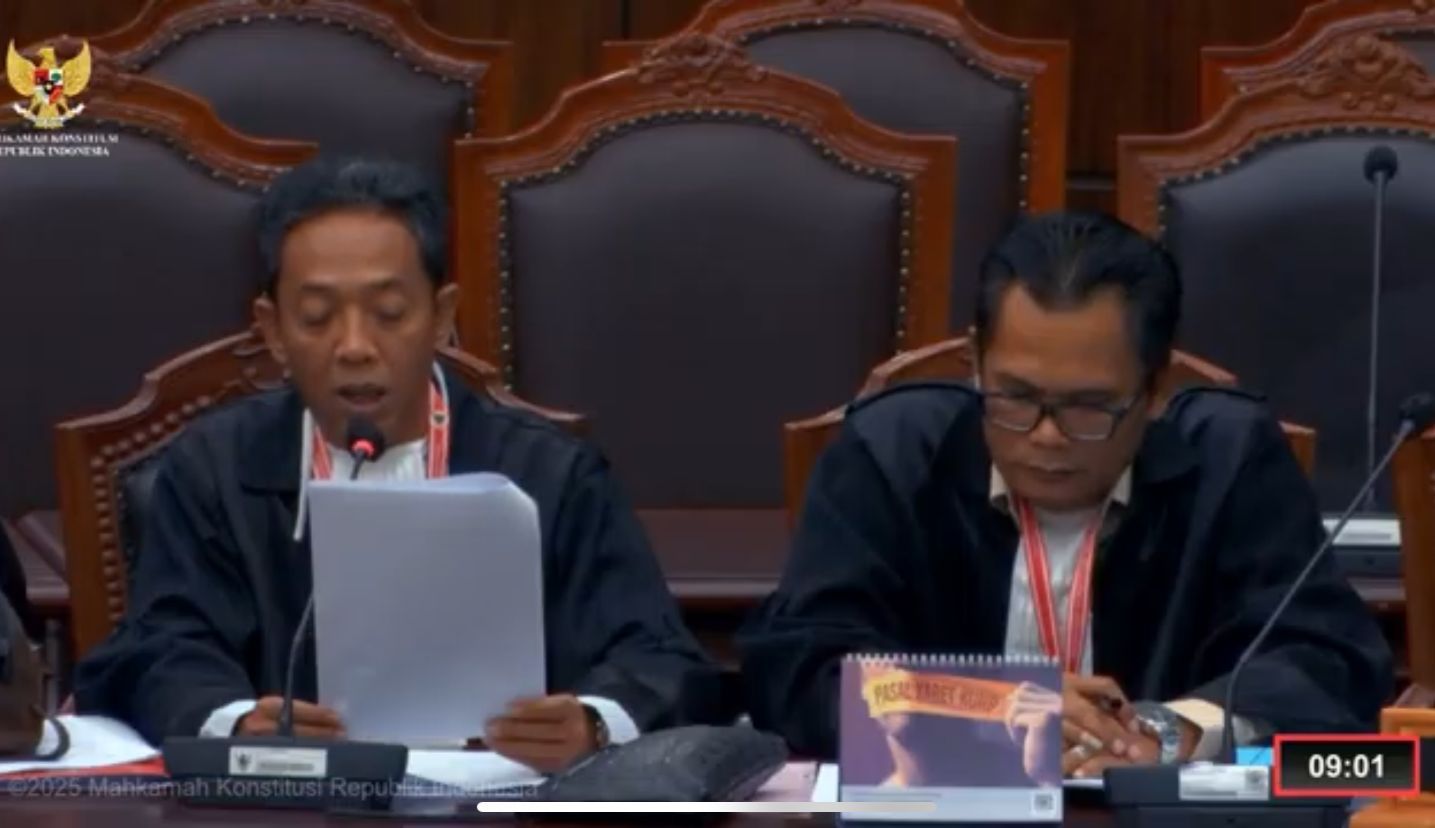 MK) menggelar sidang perdana Perselisihan Hasil Pemilihan Umum (PHPU) terkait Pemungutan Suara Ulang (PSU) Pilbup Kabupaten Tasikmalaya pada Kamis 15 Mei 2025.