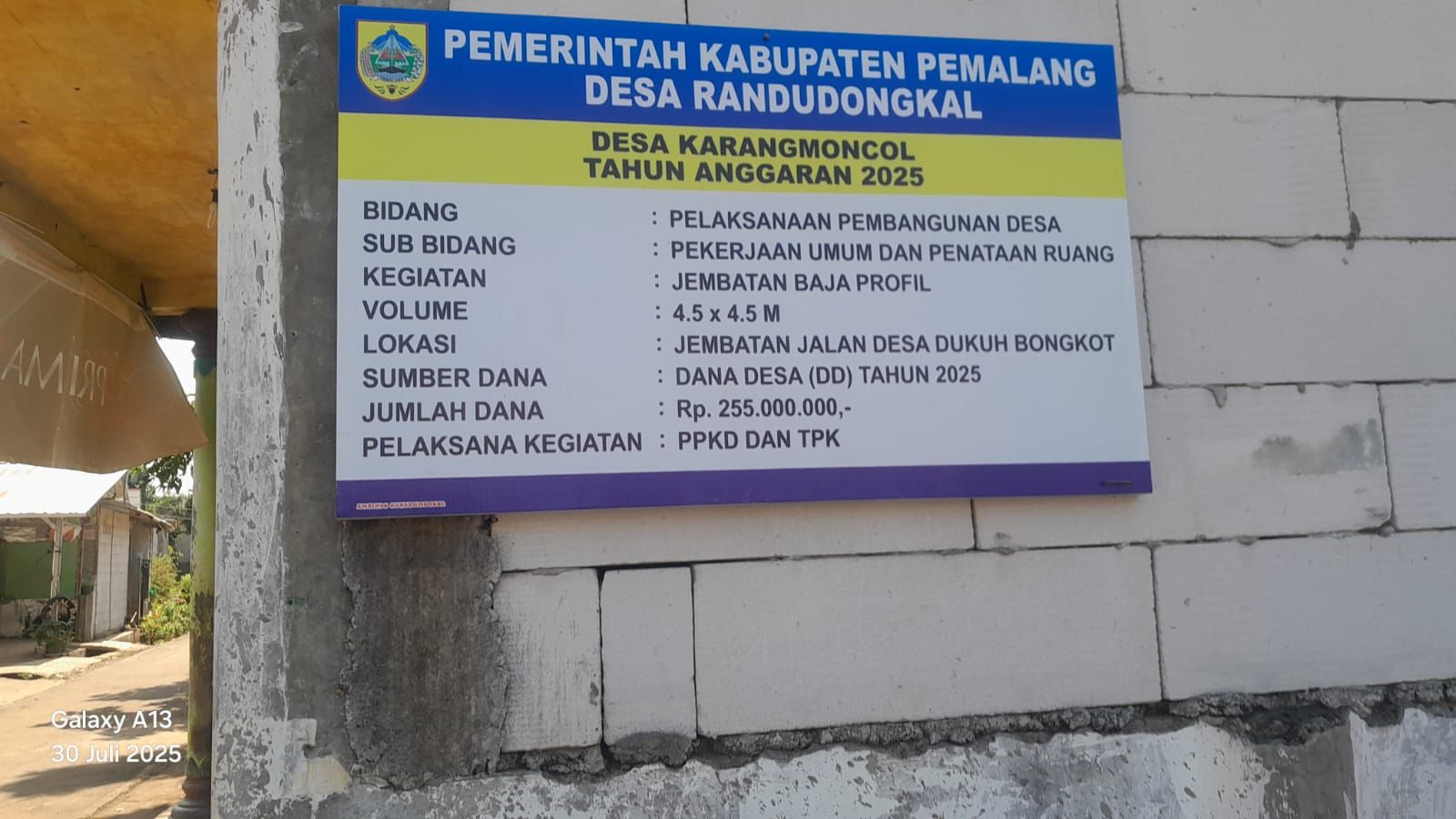 Diduga Langgar Transparansi Papan Informasi Tak Cantumkan Waktu dan Penanggung Jawab