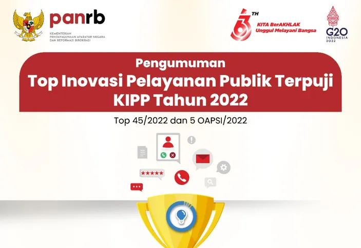 KIPP Tahun 2022 Berakhir, Siapakah Top Inovasi Pelayanan Publik Terpuji ...