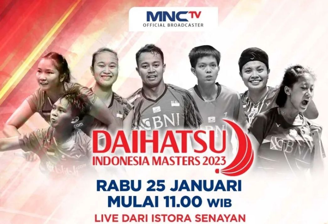 Jadwal Acara MNCTV Hari Rabu 25 Januari 2023, Ada Siaran Langsung Badminton Indonesia Masters 2023