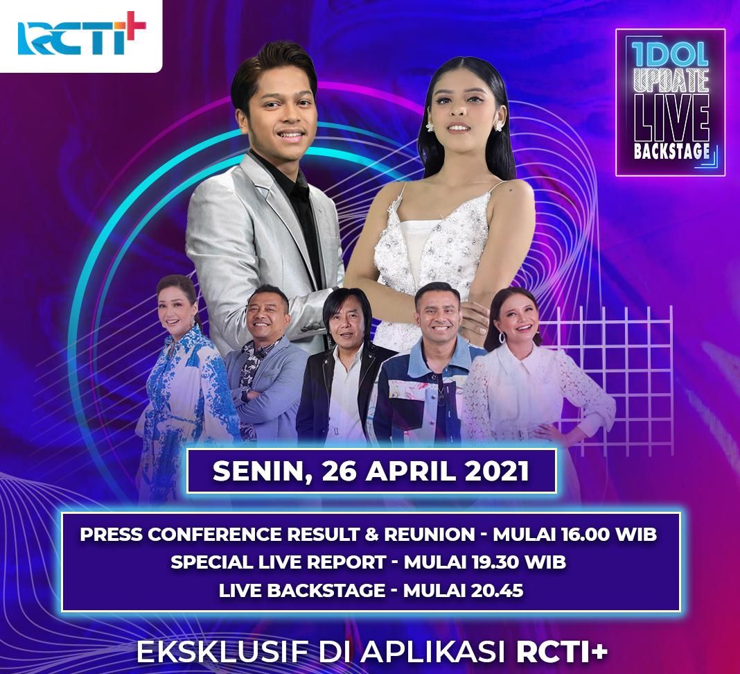 Saksikan Indonesian Idol - Result dan Reunion Malam Ini di RCTI Senin, 26 April 2021.