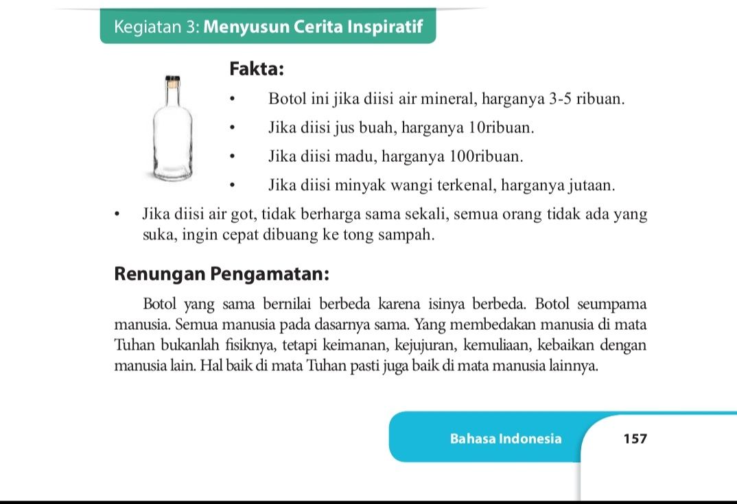 Kunci Jawaban Bahasa Indonesia Kelas 9 Halaman 157 Kegiatan 3 Buatlah ...