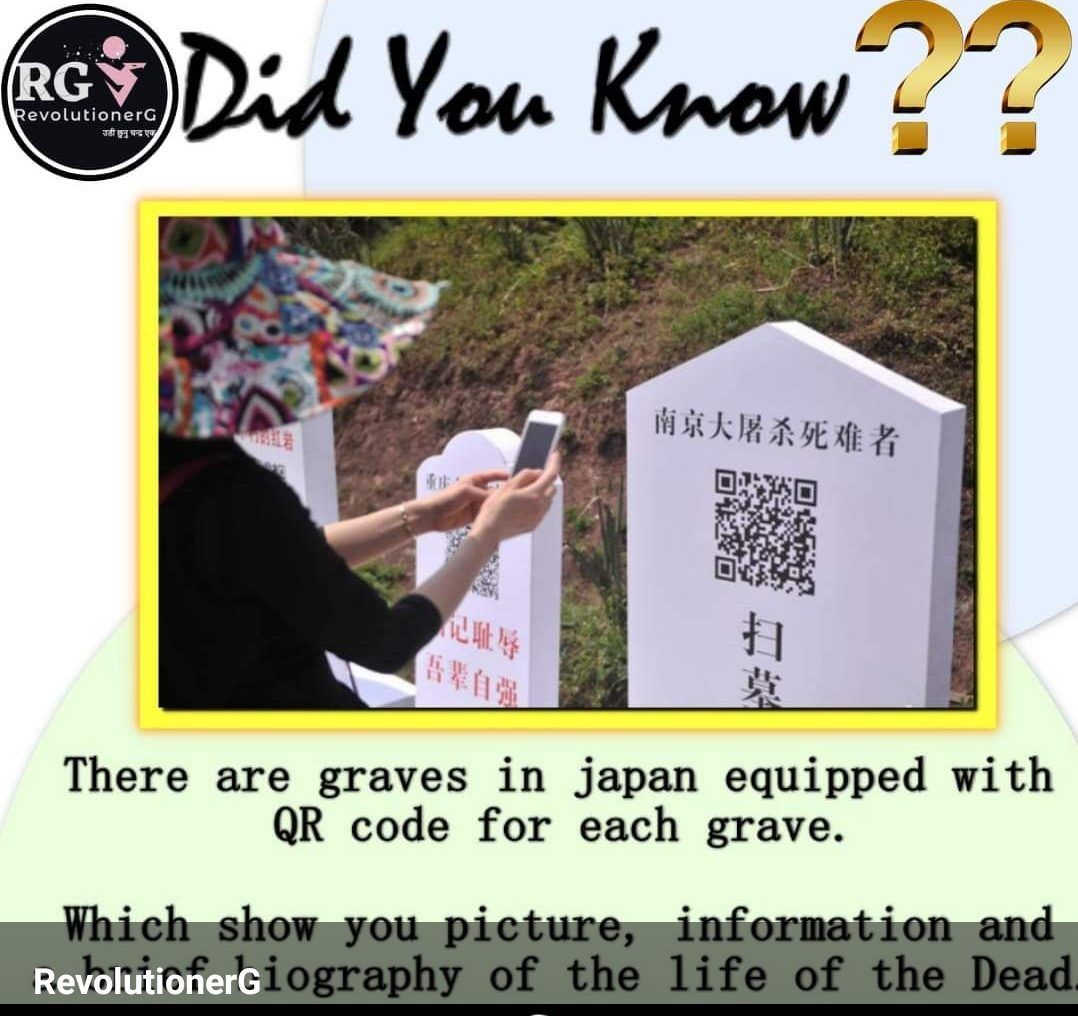 HOAKS - Beredar sebuah unggahan di Facebook yang menyebutkan jika kuburan di Jepang menggunakan QR Code.*
