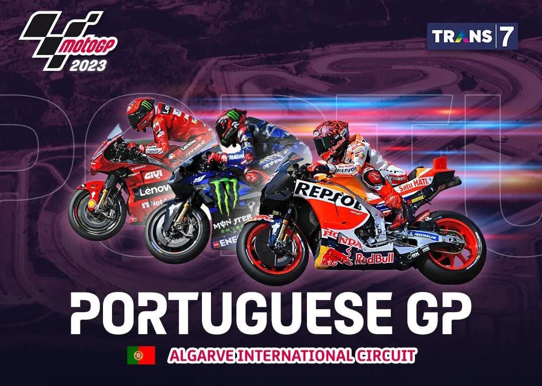 Free Live Streaming Sprint Race MotoGP Portugal 2023. Nonton Siaran Langsung di Trans7 Malam Ini Jam 21.45 WIB. 