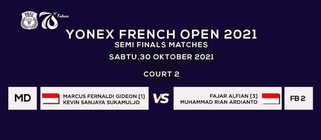 2021 draw yonex french open French Open