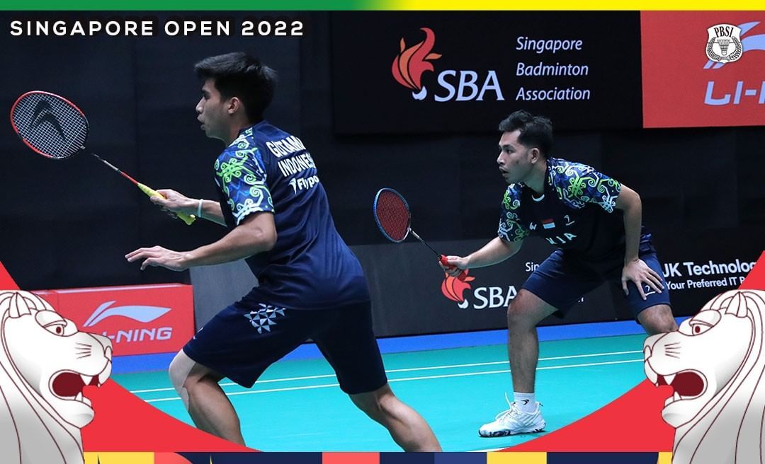 MELEJIT! Ranking BWF Sabar Karyaman-Reza Pahlevi Usai Singapore Open 2022 Naik Drastis, Simak Prediksinya