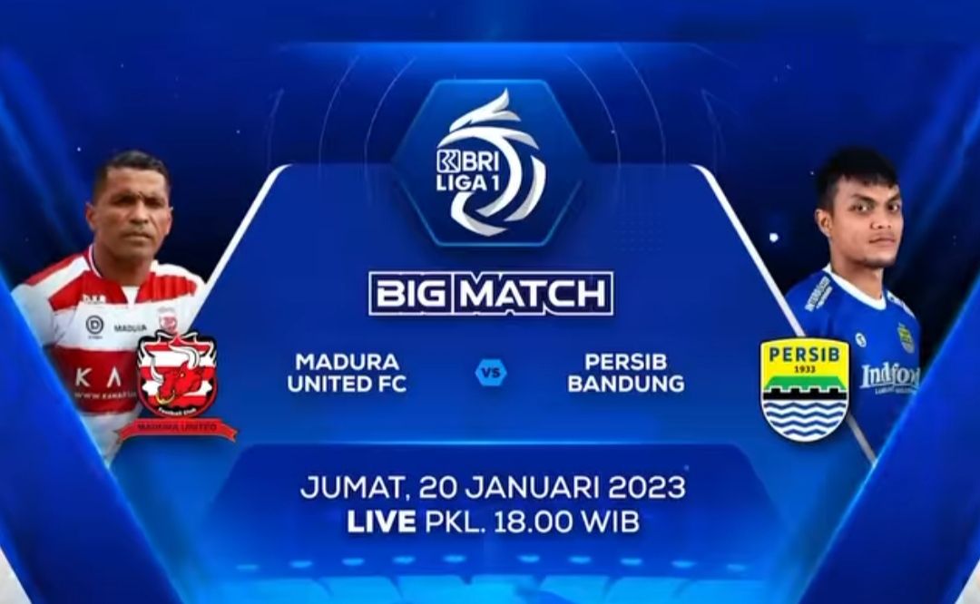 Madura United vs Persib Bandung BRI Liga 1 2023.