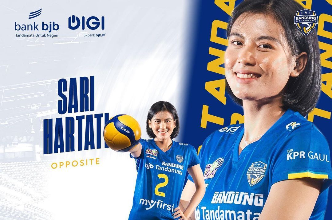 Proliga 2023: Profil Lengkap Sari Hartati, Pemain Voli Putri Bandung BJB Tandamata Rekan Nandita Ayu Salsabila