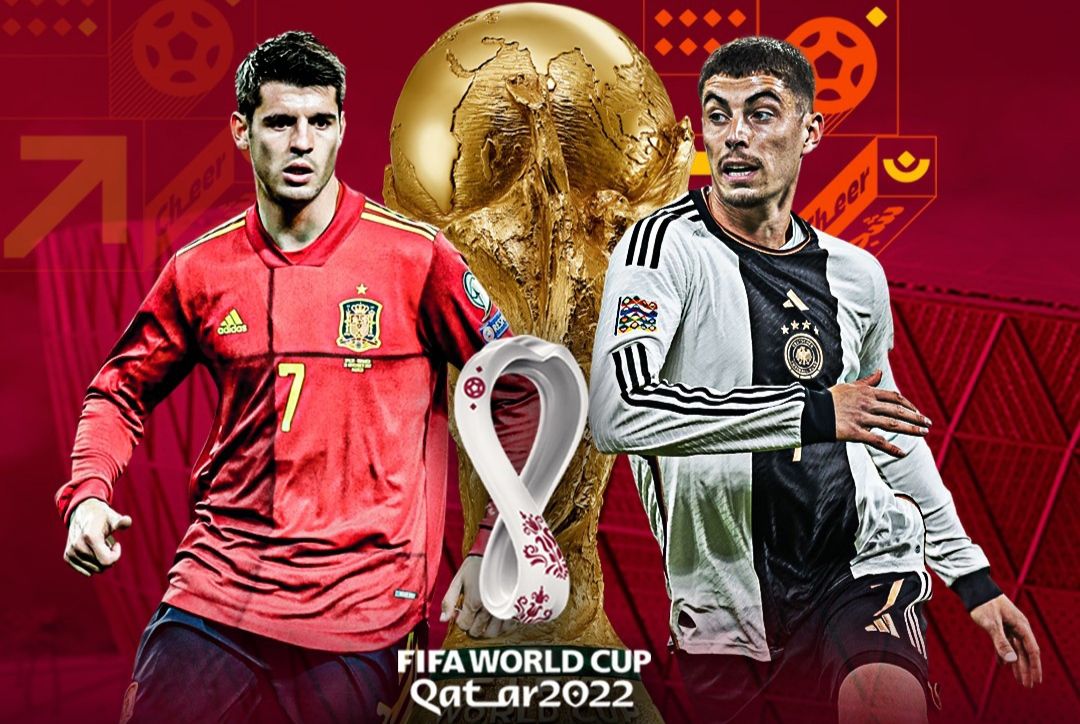 Siaran langsung Yalla Shoot TV live streaming pertandingan Spanyol vs Jerman, duel panas yang tersaji di Grup E Piala Dunia 2022 Qatar 