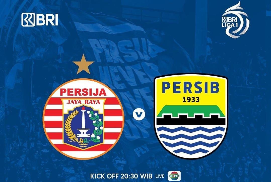 Simak H2H, prediksi skor, dan link streaming Persija Jakarta vs Persib Bandung.