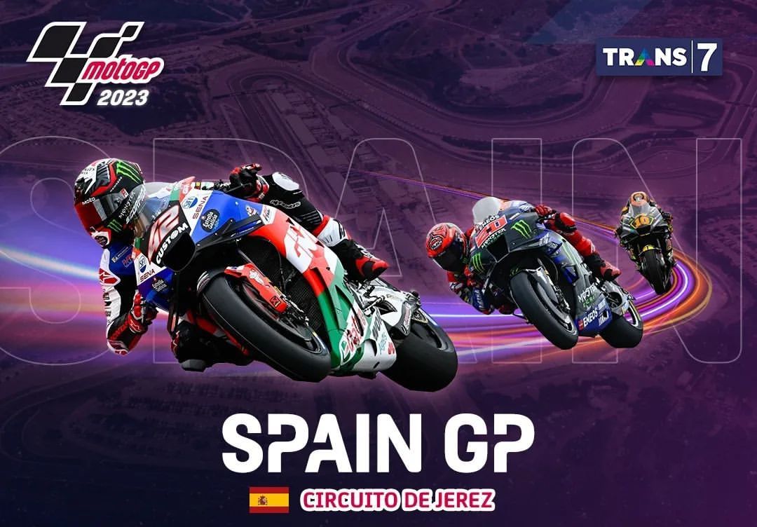4 LINK Live Streaming Trans7, Siaran Langsung MotoGP Spanyol 2023 Sesi Sprint Race Malam Ini 29 April di SPOTV