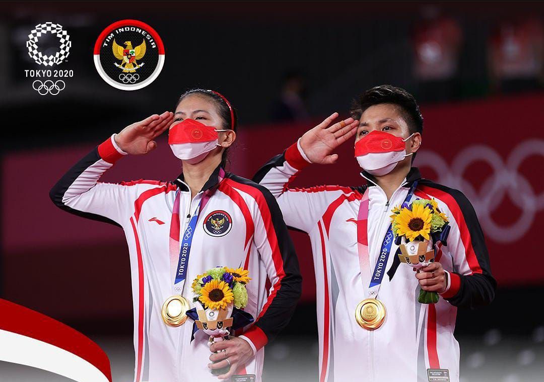 Raih Medali Emas Pertama Di Olimpiade Tokyo 2020 Greysia Polii Dan Apriyani Rahayu Ini Untuk