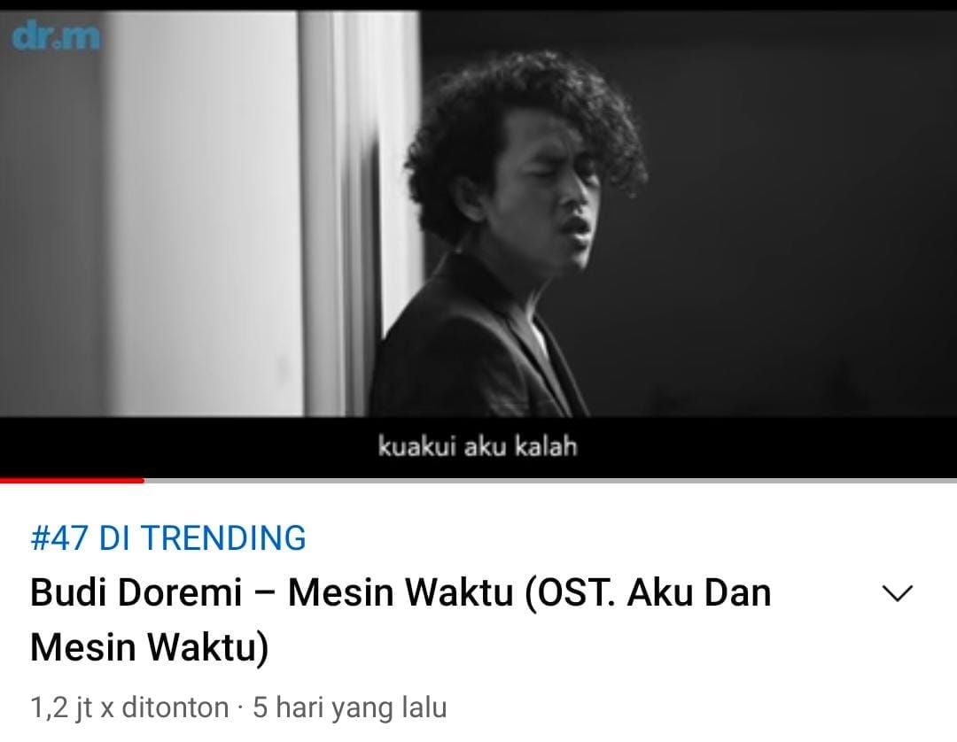 Mesin Waktu Single Terbaru Budi Doremi OST Aku dan Mesin Waktu, Ini