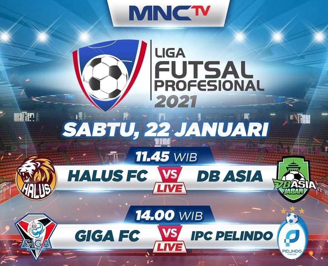 Link live streaming dan jadwal Pro Futsal League hari ini Sabtu, 22 Januari 2022 di MNCTV, siaran langsung Liga Futsal Profesional,