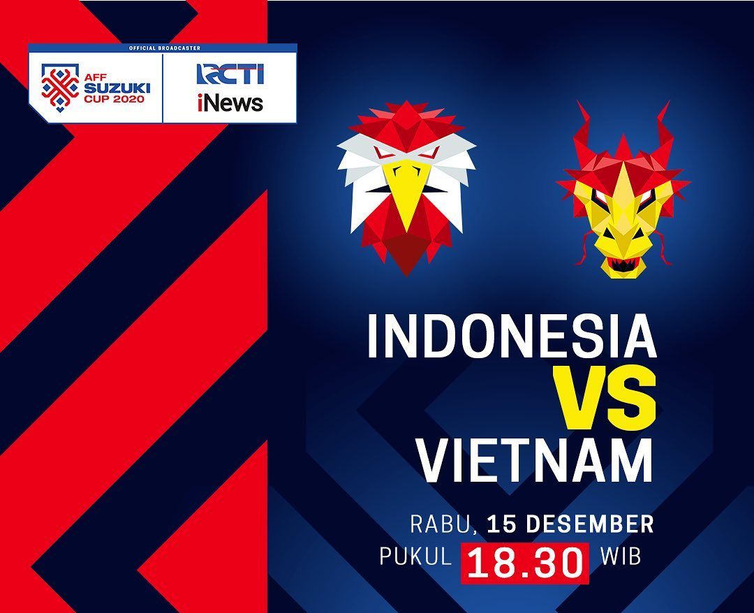 AFF Suzuki Cup 2020 Indonesia vs Vietnam. (foto: Instagram.com/@rctisports)