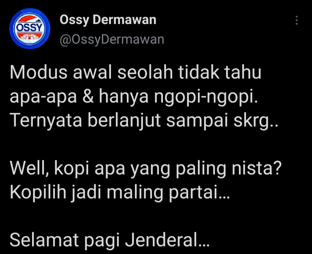 Ossy Dermawan respons gugatan Moeldoko atas keputusan Menkum HAM Yasonna Laoly dengan singgung modus awal terkait KLB Deli Serdang.