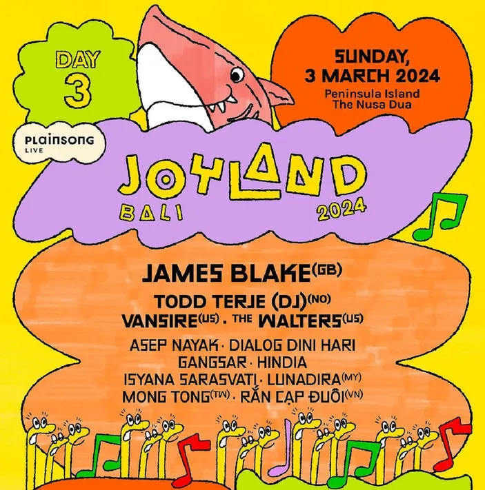 Line Up Joyland Festival Bali 2024 Ada James Blake, Harga Tiket Dan ...